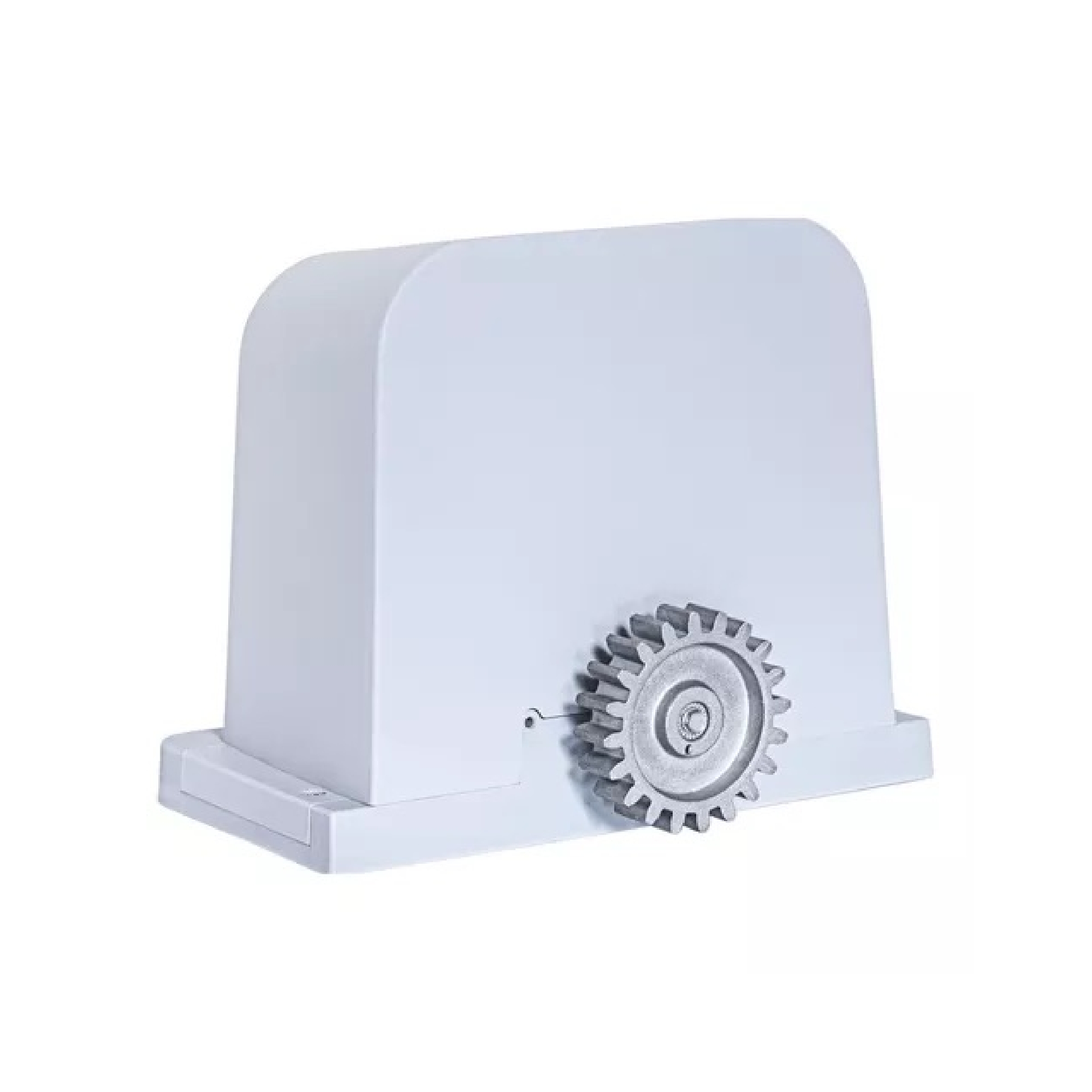 Motor para puerta corredera automática gris.